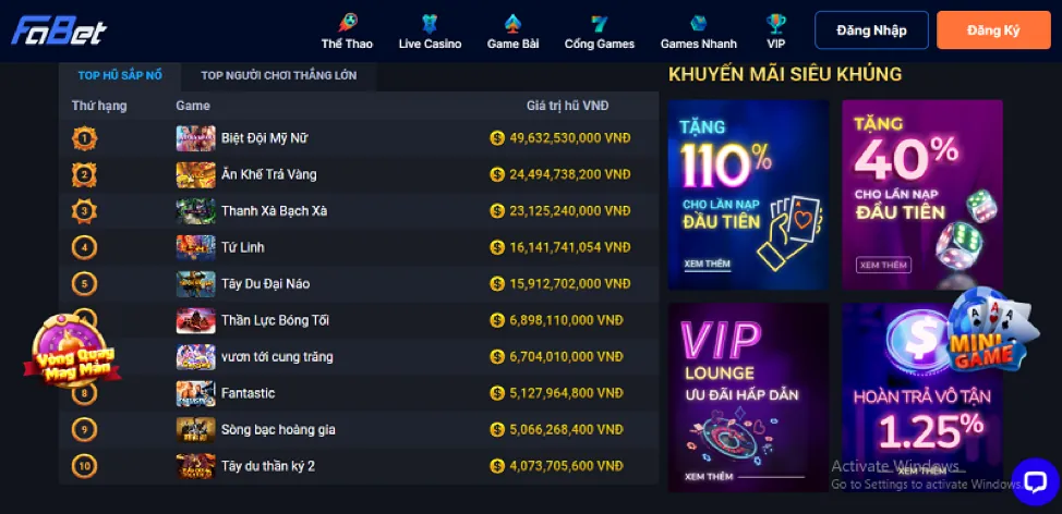 Hình ảnh các trò chơi mới tại Zbet68